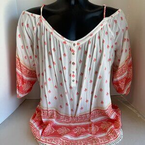 Skies Are Blue Off the Shoulder Blouse